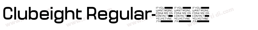 Clubeight Regular字体转换